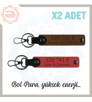 Nar Çiçeği-Açık Kahve, Size Özel Tasarım İsim Yazılı 520 741 8 Sayısıyla Denge ve Huzur Anahtarlığı (Çok Renkli)