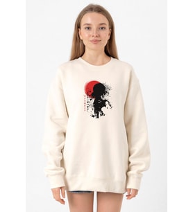 Violet Evergarden Anime Dark Poster Ekru Kadın 2ip Sweatshirt