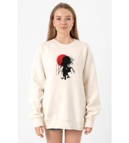 Violet Evergarden Anime Dark Poster Ekru Kadın 2ip Sweatshirt