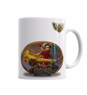 League Of Legends Sona LoL Kupa Bardak Porselen