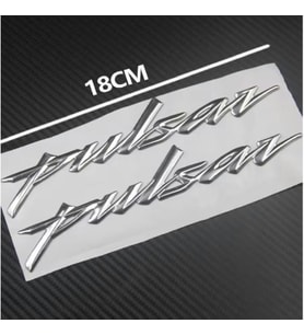Pulsar Logo Yazı Amblem Sticker Etiket Seti 3D NS200-125-150