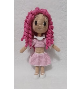 Pamuk Şekeri Bebek Amigurumi Organik Oyuncak