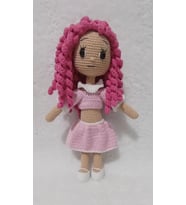 Pamuk Şekeri Bebek Amigurumi Organik Oyuncak