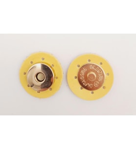 Angel Çanta Aksesuar Sarı Suni Derili Mıknatıslı Çıtçıt Light Gold Metalli