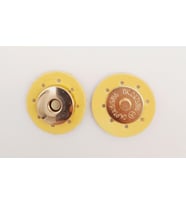 Angel Çanta Aksesuar Sarı Suni Derili Mıknatıslı Çıtçıt Light Gold Metalli