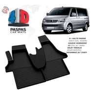 VW Transporter T5 4D Araca Özel Havuzlu Kauçuk Paspas 2003-2015 (Karışık)