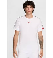 Nike Tape Logo Men's T-shirt Erkek Şerit Logolu Pamuklu Tişört Beyaz