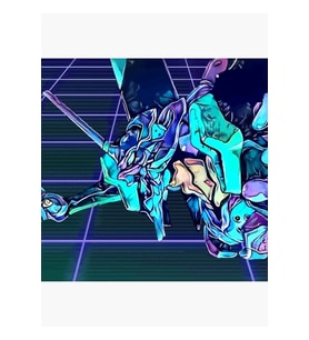 Retro Genesis Evangelion 001 Tablo Ahşap Poster Dekoratif
