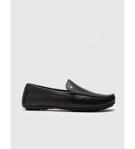 Cabani Hakiki Deri Siyah Sneaker Erkek Loafer Ayakkabı