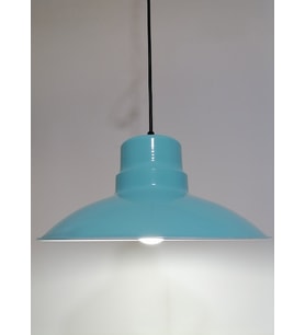 RİOLİGHT RETRO,RUSTİK,MODERN TURKUAZ İÇİ BEYAZ MUTFAK,ODA,CAFE İÇİN METAL SARKIT AVİZE ÇAP:30CM