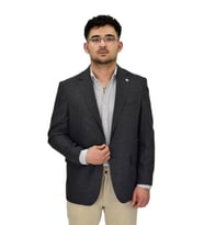 Erkek Tek Spor Ceket 4 Drop BGL-ST04471 (Füme)