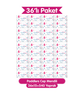 Paddlers Cep Mendili 540 Yaprak (36x15) – Koli, Toplu Alım