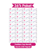Paddlers Cep Mendili 540 Yaprak (36x15) – Koli, Toplu Alım