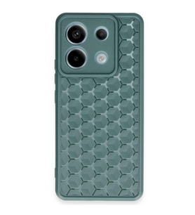 Redmi Note 13 5G Kılıf Petek Silikon Kapak - Koyu Yeşil