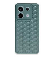 Redmi Note 13 5G Kılıf Petek Silikon Kapak - Koyu Yeşil