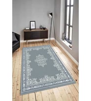 Dijital Baskılı Yıkanabilir Kaymaz Modern Renkli Salon Halısı Mutfak Halısı Yolluk ND-HY-1067 (Gri)