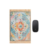 Bursa İpek Yeşil Dekoratif Küçük Halı Mousepad