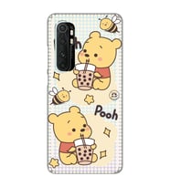 Xiaomi Mi Note 10 LITE Uyumlu Winnie The Pooh Tasarımlı Şeffaf Telefon Kılıfı