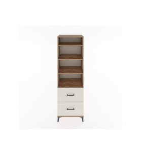 Hyperion Dolap 4 Raflı 2 Çekmeceli 60x44x195 Çam-Aytaşı