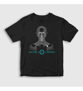 Presmono Unisex Çocuk Siyah Madness Animals As Leaders T-Shirt 523078tt