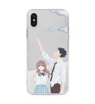 Iphone X ve XS Uyumlu A Silent Voice Tasarımlı Şeffaf Telefon Kılıfı