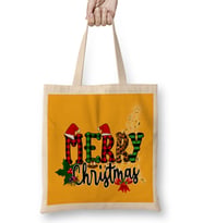 Yılbaşı Yeni Yıl Konseptli Merry Christmas 025 Bez Çanta Uzun Saplı