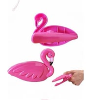 2 Adet Flamingo Tasarımlı Şezlong ve Plaj Havlusu Klipsi