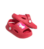 Daye BK4001 Kaydırmaz Hayvan Figürlü Çocuk Sandalet Terlik (Fuşya)