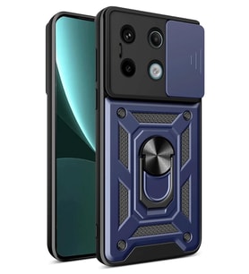 Pilelistore   Xiaomi Redmi Note 13 Pro 4G Pars Lens Yüzüklü Silikon - Lacivert