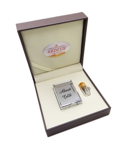 Ardeur® Heritage Krom Desen Oymalı İsme Özel Çakmak Hediyelik Çakmak