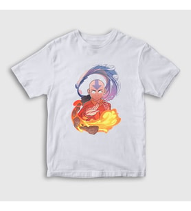 Presmono Unisex Çocuk Beyaz Aang Anime Avatar The Last Airbender T-Shirt 262062tt