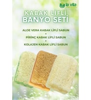 La Vita Kozmetik KABAK LİFLİ BANYO SETİ (3 ADET)