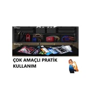 Oto Araç Bagaj Düzenleyici Çanta Araç Içi Eşya Düzenleyici Bod Oto Bagaj Organizer 8 Cepli Fileli