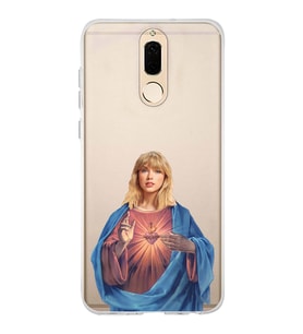 Huawei Mate 10 Lite Uyumlu Taylor Swift Desenli Şeffaf Telefon Kılıfı