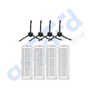 Xiaomi Mop 2 Pro (MJST1SHW) -Mop 2 Lite Uyumlu 4 Yan Fırça 4 Filtre PKT-iasgf0000406