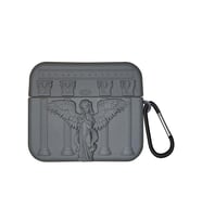 Microsonic Airpods 4.Nesil / ANC Kılıf Cartoon Figürlü Silikon Praying Angel Gri (Gri-K.Gri)