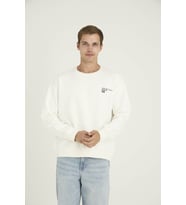 %100 Pamuk Erkek O Yaka Sweat-Shirt Klasik Şıklık Ve Konfor Bir Arada s501 (Ekru)