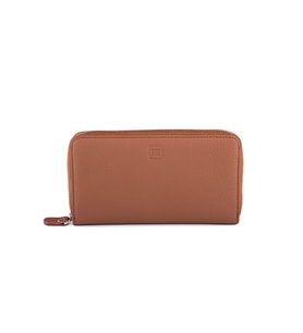 Femascu 8005 Zip Wallet Fermuarlı Bal Renkli Hakiki Deri Kadın Cüzdanı (Bal Köpüğü)