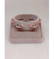 Pembe Kuvars Taşı Bileklik 4mm