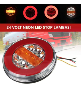 ÜNİVERSAL LED STOP LAMBASI NEON LED 24 VOLT 43 LEDLİ