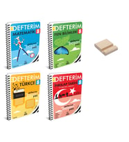LGS 8. Sınıf Matematik Fen Türkçe ve İnkılap Defterim 4lü Set