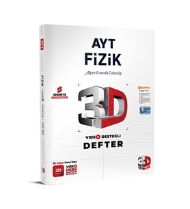 3D AYT Fizik Defter Video Destekli