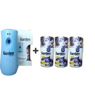Garden Oda Kokusu Otomatik Makine + Oda Sprey Menekşe Tropik Çiçek Bahar Esintisi 260 ml x 3 Adet