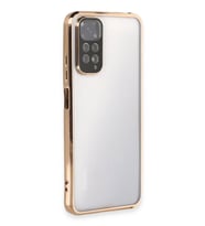 Redmi Note 11 Kılıf Lensli Silikon - Gold