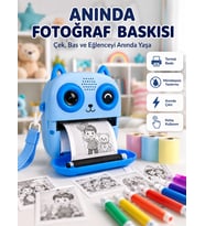 2.4'' Ips Ekranlı Çocuk Fotoğraf Makinesi Hd Çekim Ve Anında Baskı Keyfi