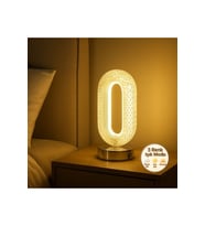 Modern LED Masa ve Gece Lambası, Çok Renkli, Şık ve Fonksiyonel Tasarım (Krem)