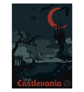 Castlevania'yı Ziyaret Edin Tablo Ahşap Poster Dekoratif