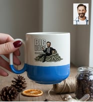 Kişiye Özel Karikatürlü Erkek Patron Kupa Bardak Pro Doğum Günü Hediyesi