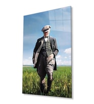 Atatürk Portresi Cam Tablo,Duvar Dekoru, HediyelikTemperli 4 mm Cam Tablo (Çok Renkli)