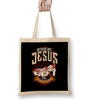 Cute Nothing But Jesus And Jiu Jitsu BJJ Jiu-Jitsu Bez Çanta Uzun Saplı